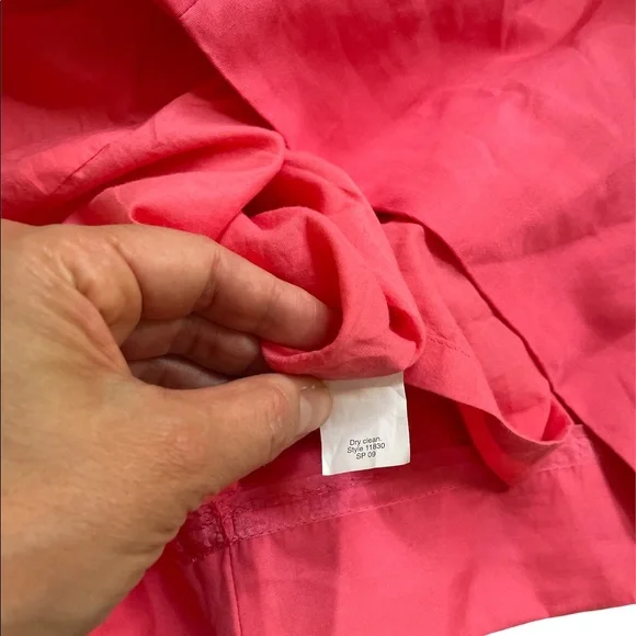 J. Crew Pink Sleeveless Silver Zip Back Above the Knee Sheath Dress Size 2P - Picture 9 of 16